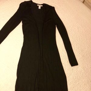 White House Black Market Long Coat Sweater